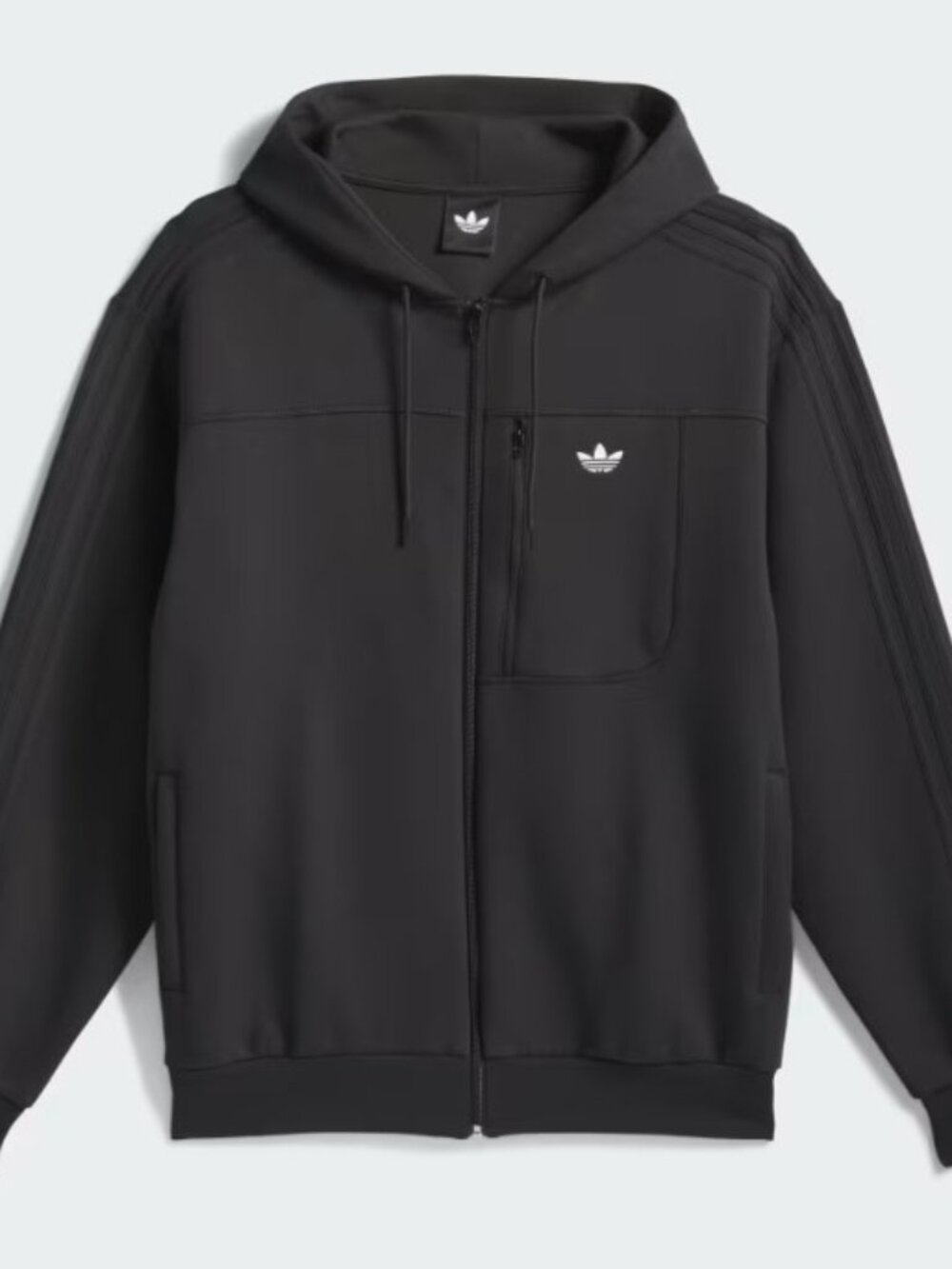 adidas Skateboarding Tech Fleece Hoodie Full Zip Trefoil XL JX5437 $110